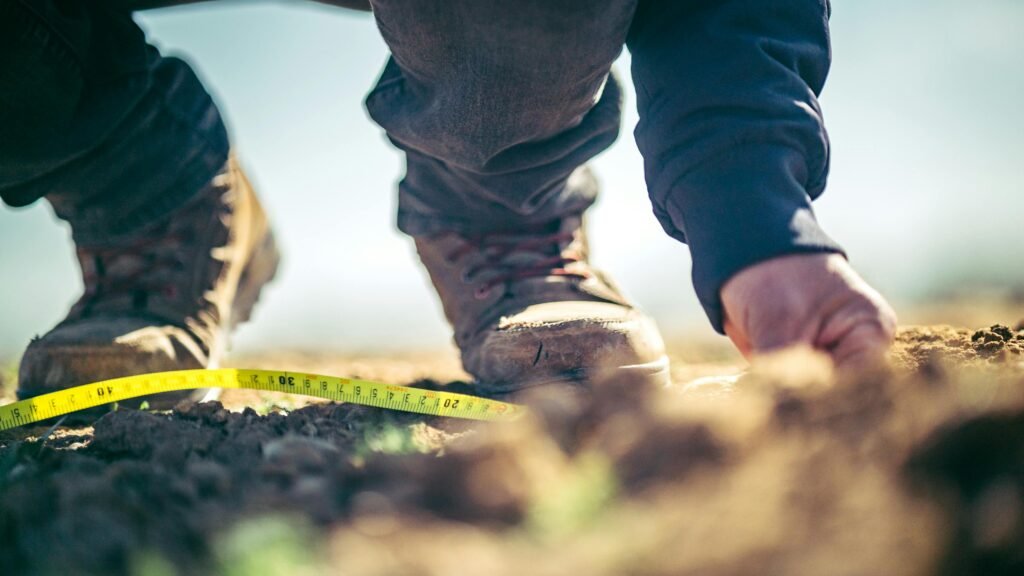 measure land for construction
